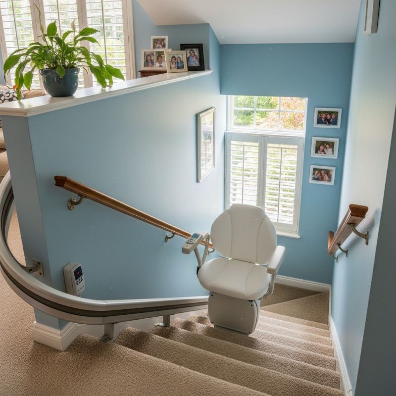 Stairlift Installation detail